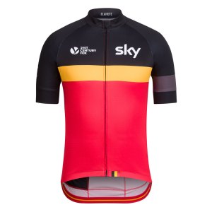 Sky's Belgian champion''s jersey.  Hang on...