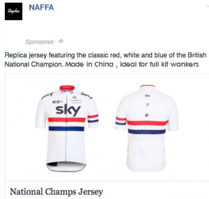 Social media shits the bed over the British champs jersey